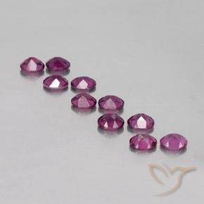 Gemme di Granato rodolite Viola scuro naturale da 4.64 ct, Ovale, VS
