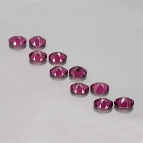 Granato rodolite naturale rosso da  ct, taglio ovale, VS