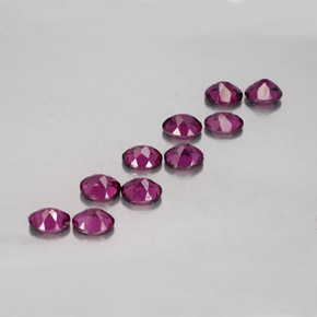 Granato rodolite naturale rosso da 4,70 ct, taglio ovale, VS