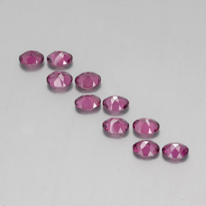 Granato rodolite naturale rosso da 4,29 ct, taglio ovale, VS