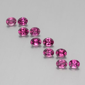 Granato rodolite naturale rosso da 4,12 ct, taglio ovale, VS