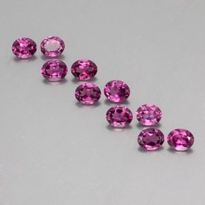 Granato rodolite naturale porpora da 3,98 ct, taglio ovale, VS