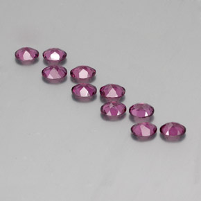 Granato rodolite naturale porpora da 3,98 ct, taglio ovale, VS