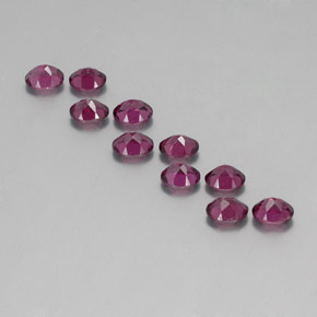 Granato rodolite naturale rosso da 4,65 ct, taglio ovale, VS