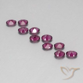 Gemme di Granato Rodolite Viola rossastro naturale da 4.08 ct, Taglio ovale, VS