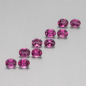 Granato rodolite naturale rosso da 3,93 ct, taglio ovale, VS