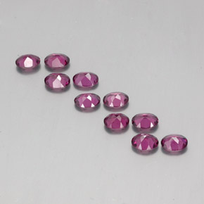 Granato rodolite naturale rosso da 3,93 ct, taglio ovale, VS