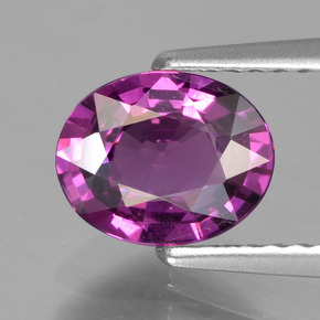 Granato rodolite naturale rosa da 1,23 ct, taglio ovale, VS
