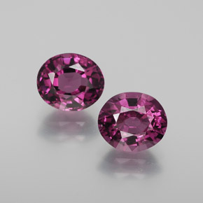 Granato rodolite naturale rosso da 2,90 ct, taglio ovale, VVS-VS