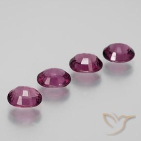 Granato rodolite naturale porpora da 3,87 ct, taglio ovale, VVS-VS