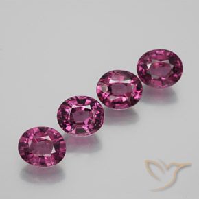 Granato rodolite naturale porpora da 4,73 ct, taglio ovale, VVS-VS