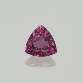 Granato Rodolite Rosso lampone naturale da 1.20 ct, Taglio trillion, VS
