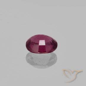Granato rodolite Viola rossastro naturale da 1.29 ct, Ovale, VS