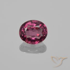 1.37ct Naturale Viola medio-scuro Granato rodolite, Ovale, VS