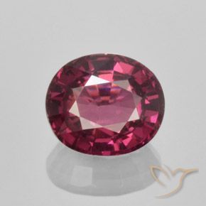 1.86ct Naturale Viola medio Granato rodolite, Ovale, VS