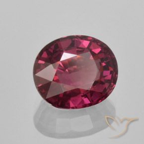 Granato rodolite Viola medio naturale da 1.86 ct, Ovale, VS