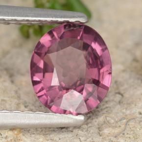 Granato rodolite Rosa violetto naturale da 1.23 ct, Ovale, VS