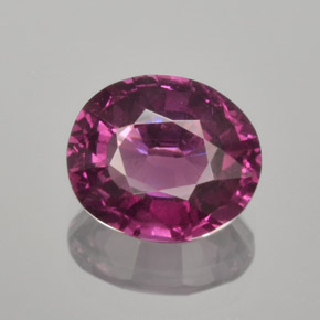 Granato rodolite naturale porpora da 1,54 ct, taglio ovale, VS