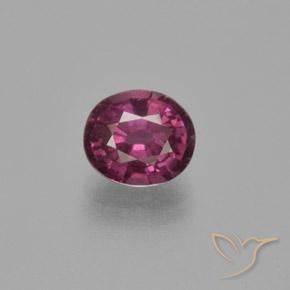 1.71ct Naturale Rosso lampone Granato rodolite, Ovale, VS