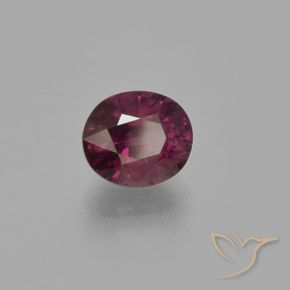 Granato rodolite Viola scuro naturale da 2.06 ct, Ovale, VS