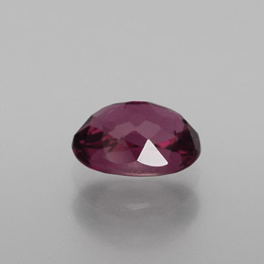 Granato rodolite rosso lampone naturale da 0,87 ct, taglio ovale, VVS