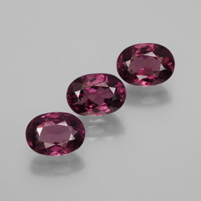Granato rodolite naturale rosso da  ct, taglio ovale, VS