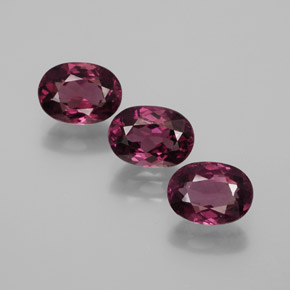 Granato rodolite naturale rosso da  ct, taglio ovale, VS
