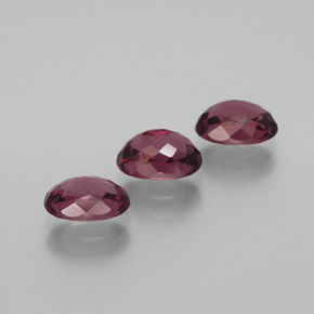 Granato rodolite naturale rosso da  ct, taglio ovale, VS