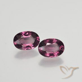 Gemme di Granato rodolite Rosso medio naturale da 1.90 ct, Ovale, VS