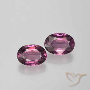 1.95ctw Naturale Uva Granato rodolite, Ovale, VS