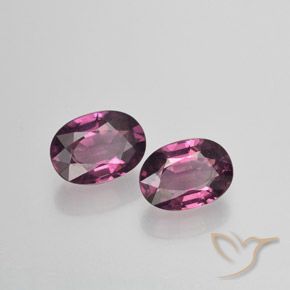 Gemme di Granato rodolite Uva naturale da 1.95 ct, Ovale, VS