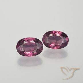 1.99ctw Naturale Magenta-Rosa Granato rodolite, Ovale, VS