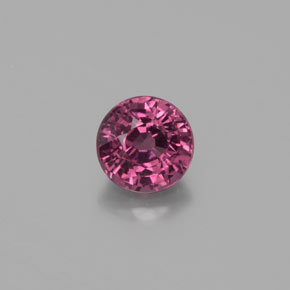 Granato rodolite naturale rosso da 0,79 ct, taglio rotondo, VS