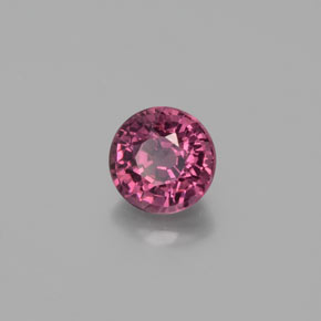 Granato rodolite naturale rosso da 0,79 ct, taglio rotondo, VS