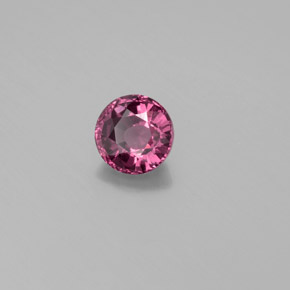 Granato rodolite naturale rosso da 0,85 ct, taglio rotondo, VS