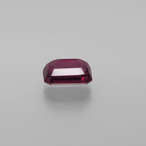 Granato rodolite naturale rosso da 1,67 ct, taglio smeraldo, VS