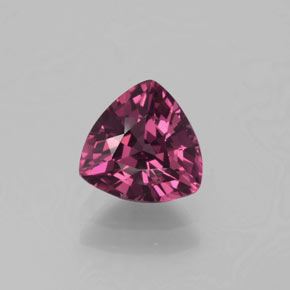 Granato rodolite naturale rosso da 1,28 ct, trillion, VVS-VS