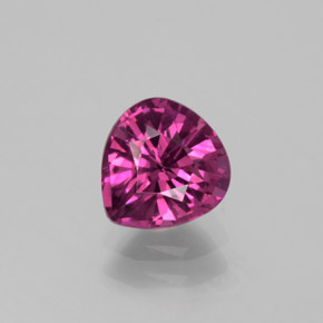 Granato Rodolite Rosso lampone naturale da 1.43 ct, Forma a pera, VS