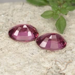Gemme di Granato rodolite Viola medio naturale da 2.04 ct, Ovale, VS