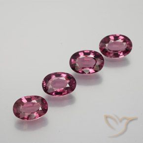 3.85ctw Naturale Viola medio Granato rodolite, Ovale, VS