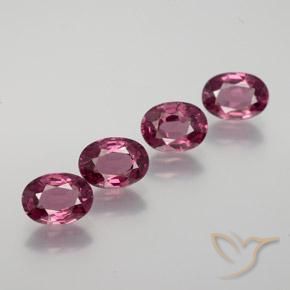 3.80ctw Naturale Viola medio Granato rodolite, Ovale, VS