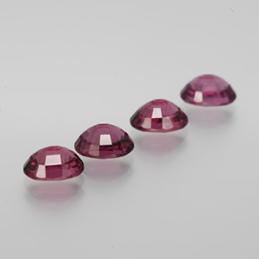 Granato rodolite naturale rosso da  ct, taglio ovale, VVS-VS