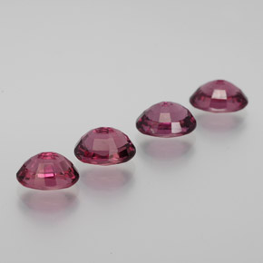 Granato rodolite naturale rosso da  ct, taglio ovale, VVS-VS