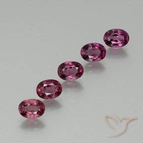 5.38ctw Naturale Viola medio Granato rodolite, Ovale, VS