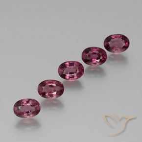5.52ctw Naturale Viola medio Granato rodolite, Ovale, VS