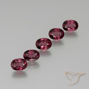 5.40ctw Naturale Rosa Bacca Viola Granato rodolite, Ovale, VS