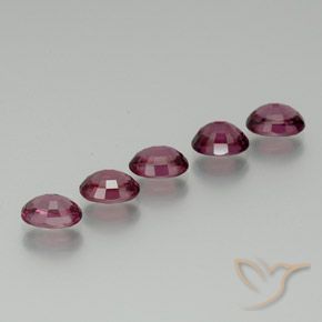 Gemme di Granato rodolite Rosa Bacca Viola naturale da 5.40 ct, Ovale, VS