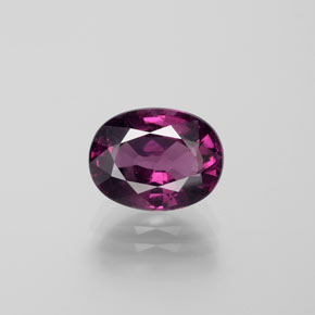 Granato Rodolite Rosso lampone naturale da 4.60 ct, Taglio ovale, VS