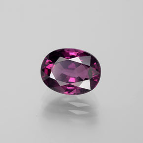 Granato Rodolite Rosso lampone naturale da 4.60 ct, Taglio ovale, VS