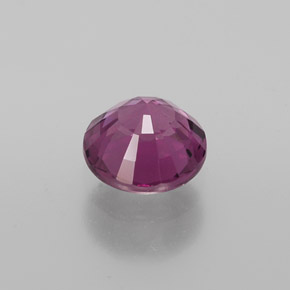 Granato Rodolite Rosso lampone naturale da 1.20 ct, Taglio rotondo, VVS-VS